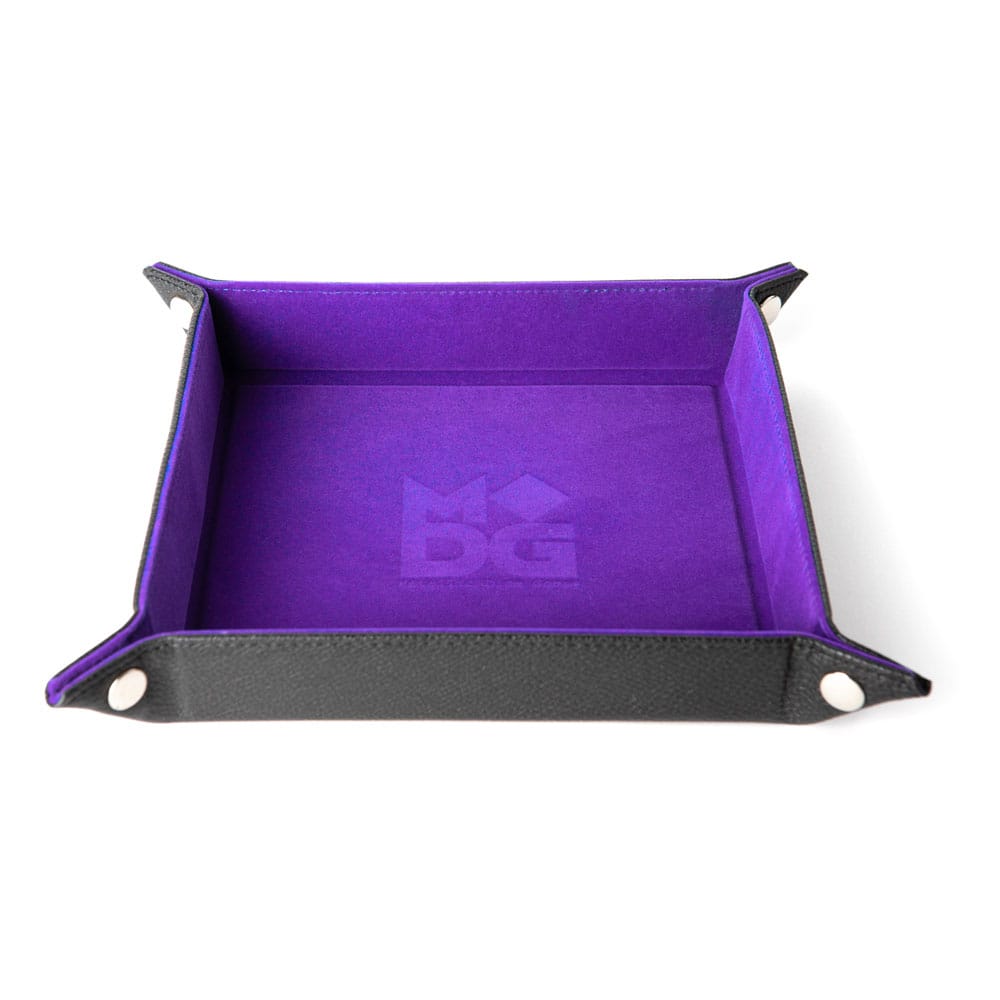 FanRoll Velvet Purple Folding Dice Tray