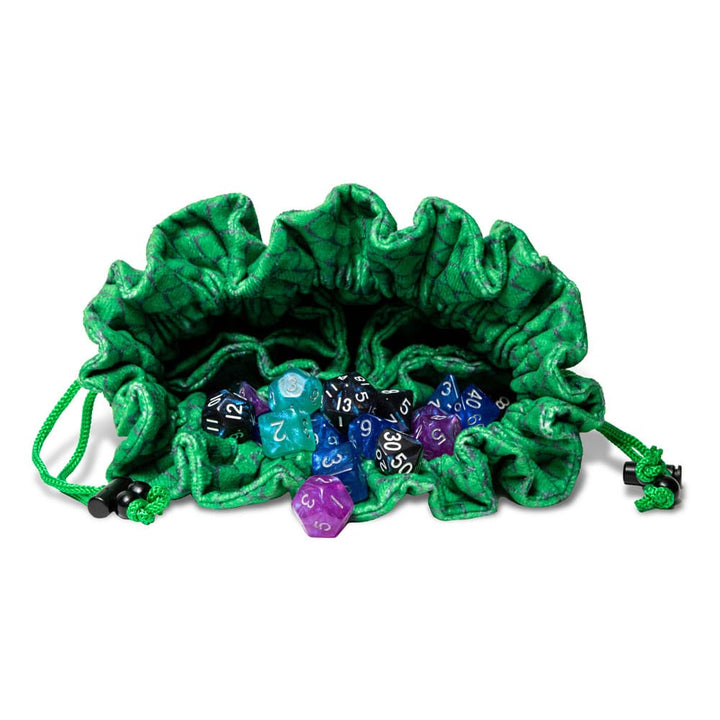 Dragon Storm Green Dragon Scales Dice Bag with Compartments
