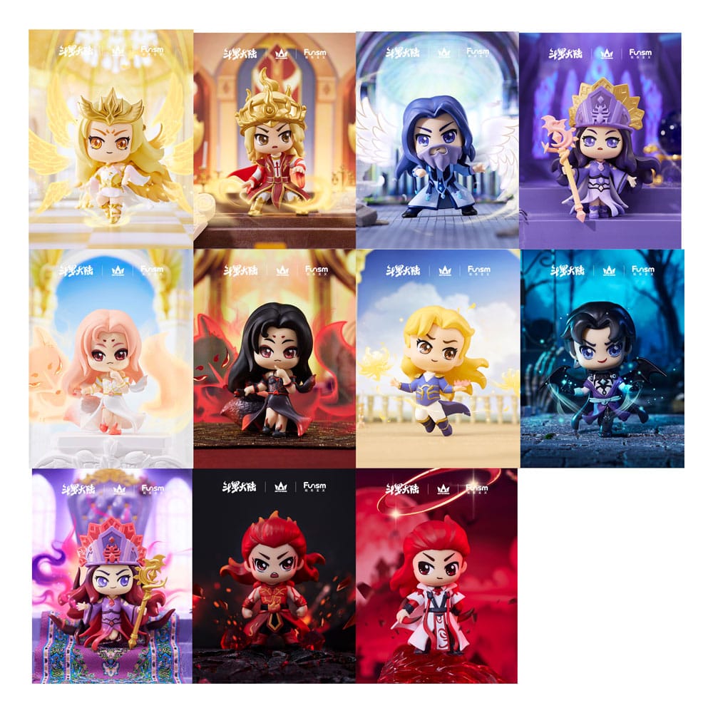 Soul Land Wuhun Hall Series Mini Figures 9 cm Display Set of 8 Collectibles