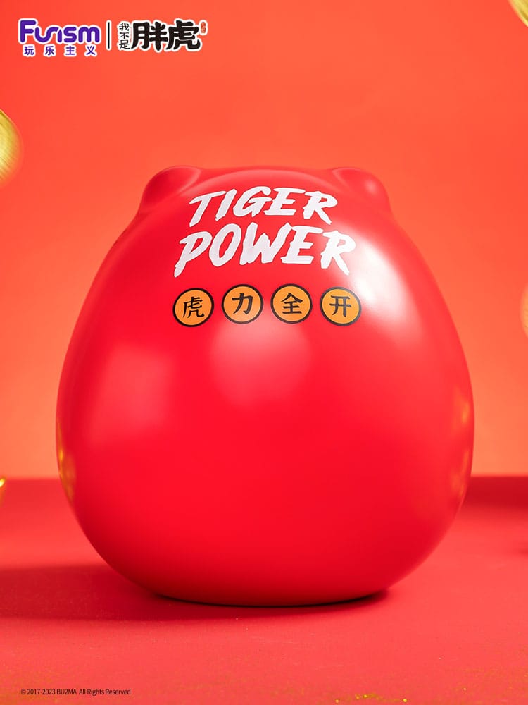 I Am Not Fat Tiger Alexander the Tiger Dharuma Statue 20 cm Collectible Figure