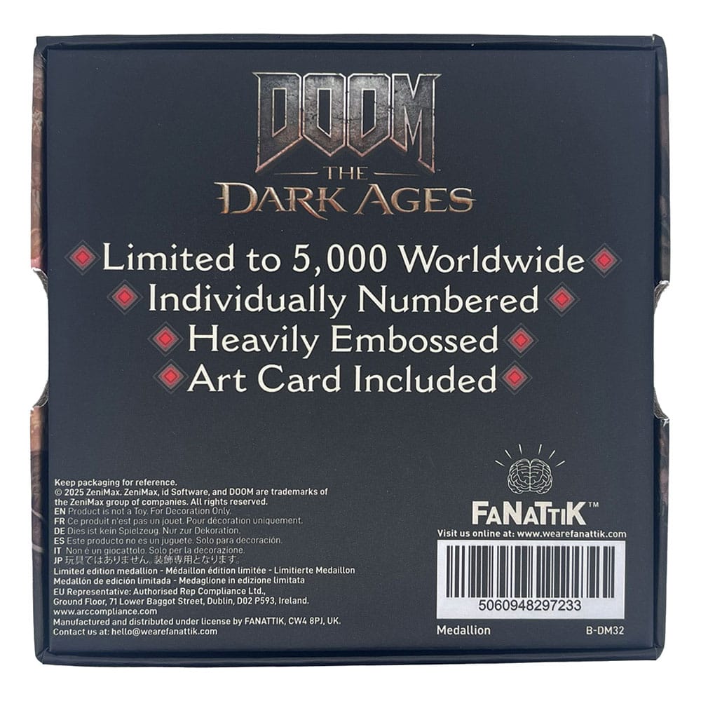 Doom Saw Shield The Dark Ages Limited Edition Medallion Collectible