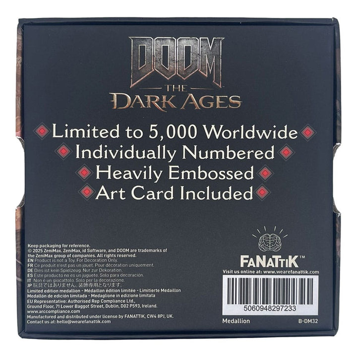 Doom Saw Shield The Dark Ages Limited Edition Medallion Collectible