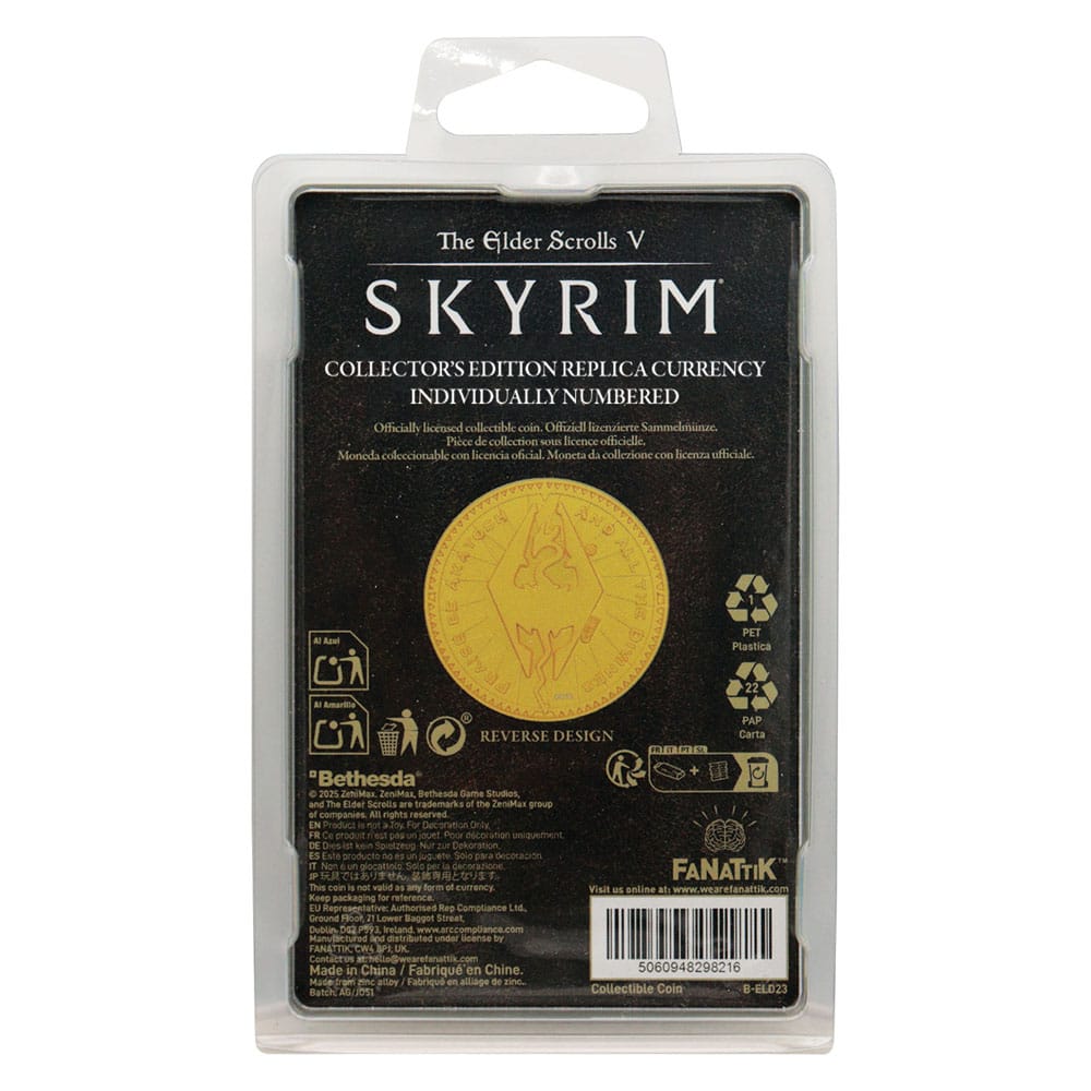 The Elder Scrolls V: Skyrim Septim Coin (Misty Gold Edition) Replica