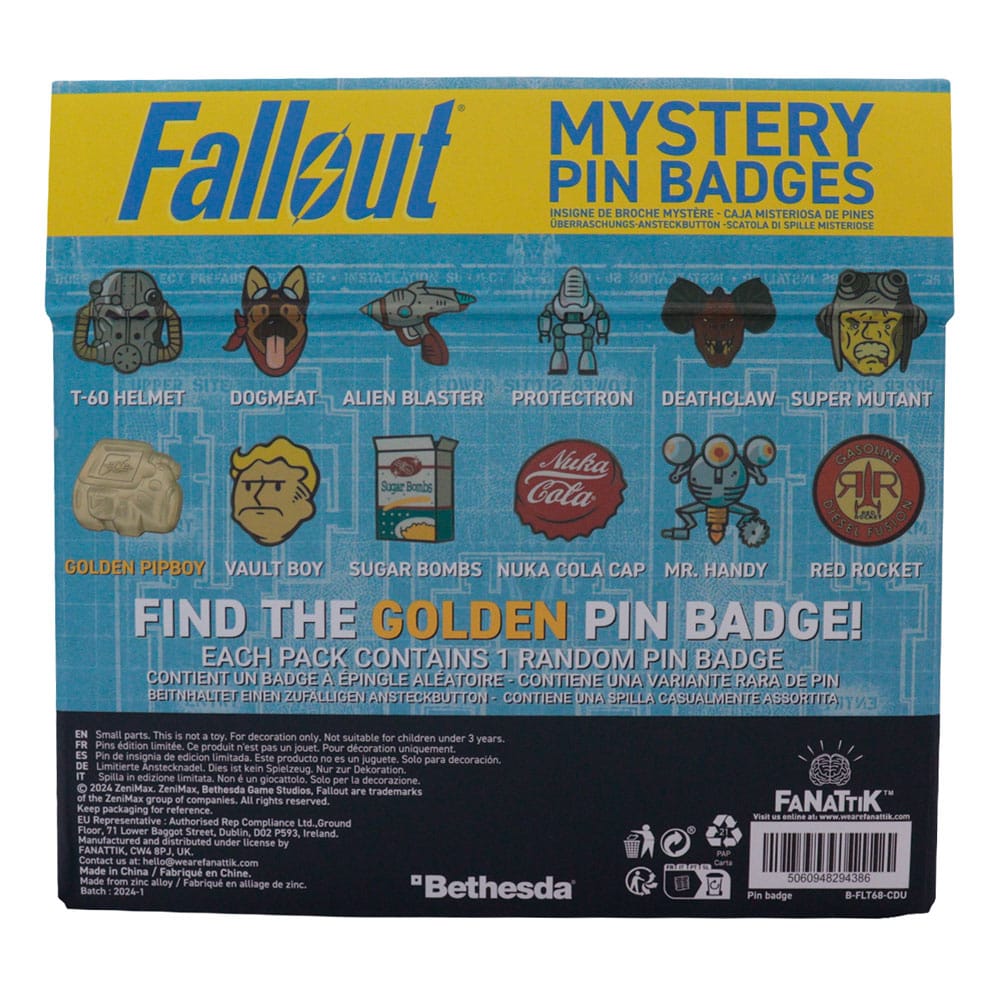 Fallout Fallout World Pin Badge Display Mystery Set of 12