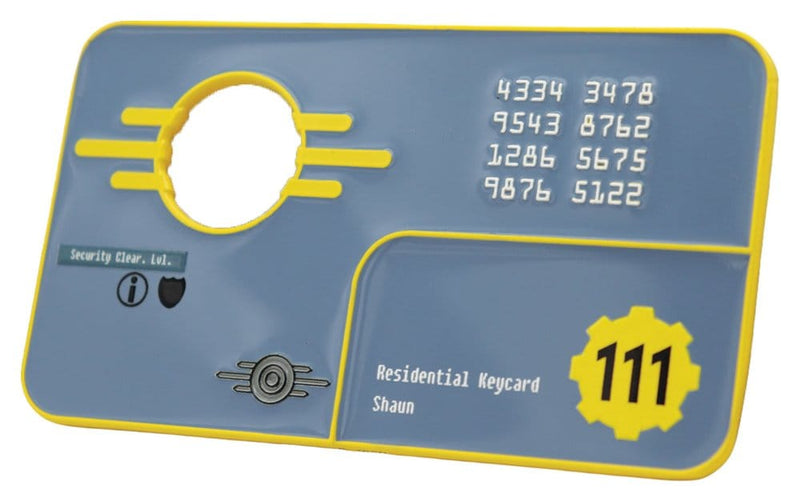 Fallout 4 Vault 111 Security Keycard Limited Edition Replica side angle