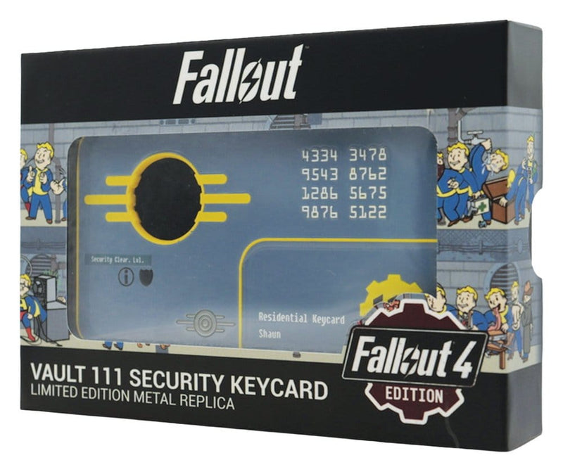 Fallout 4 Vault 111 Security Keycard Limited Edition Replica packaging view