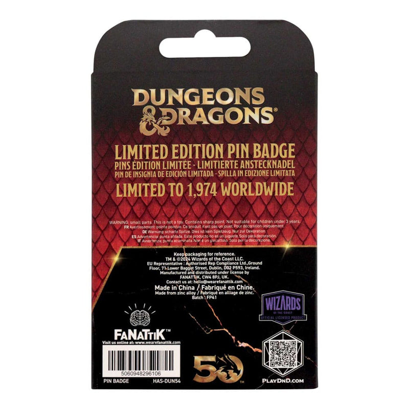 Dungeons & Dragons 24K Gold Plated Alignment Spinner Pin Badge