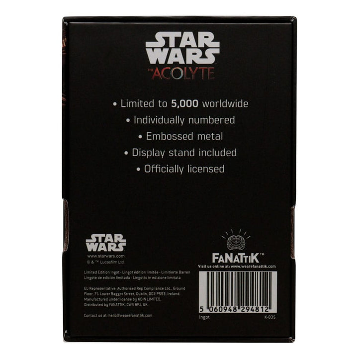Star Wars The Acolyte Limited Edition Ingot Collectible