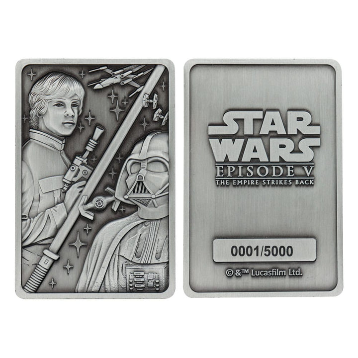 Star Wars Luke Skywalker and Darth Vader Empire Strikes Back Film Ingot Limited Edition