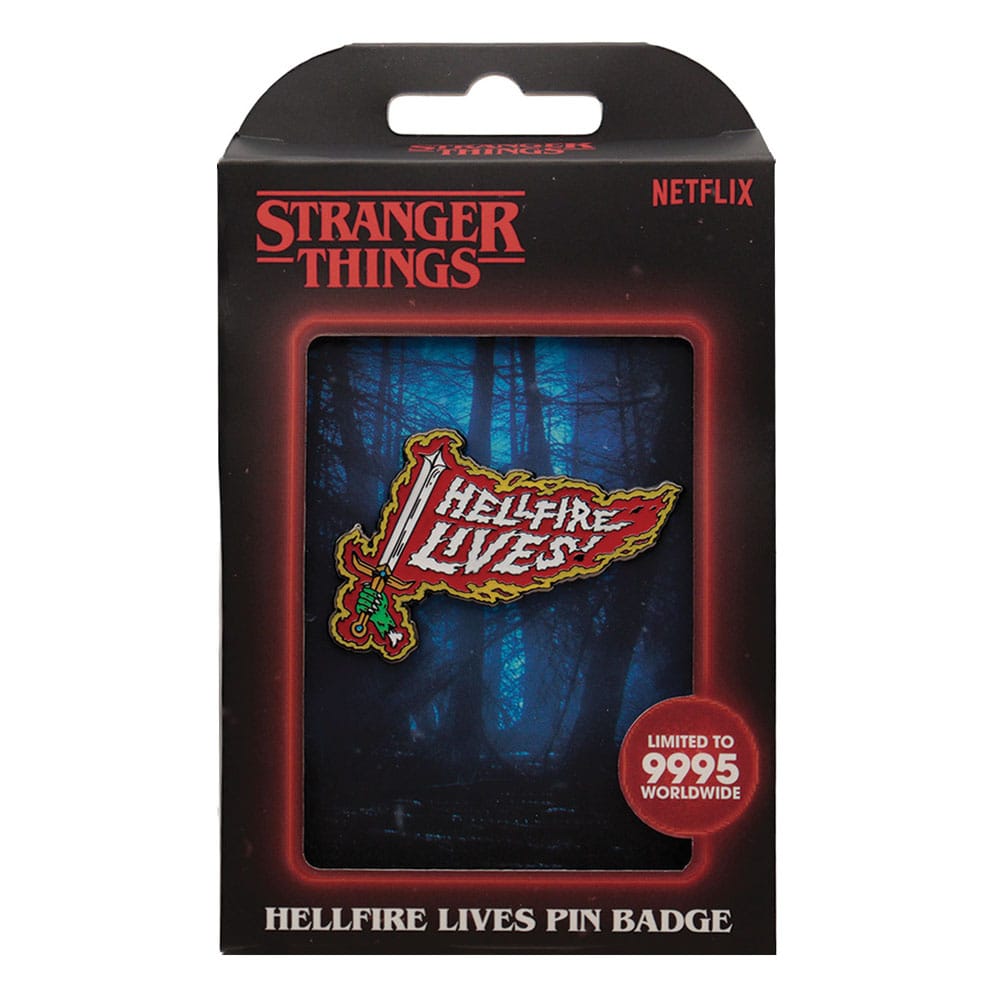 Stranger Things Hellfire Lives Limited Edition Pin Badge