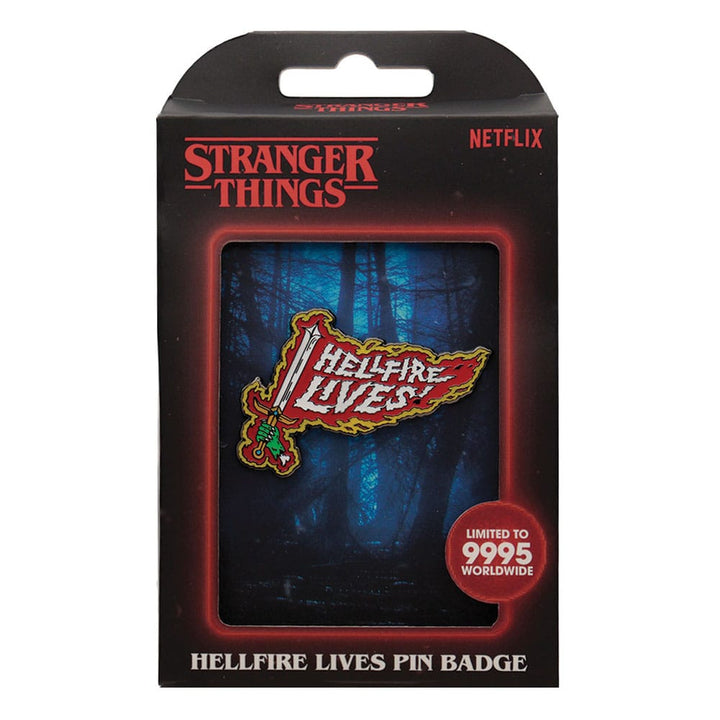 Stranger Things Hellfire Lives Limited Edition Pin Badge