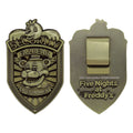 Five Nights at Freddy's Security Badge Replica Antique Brass Edition