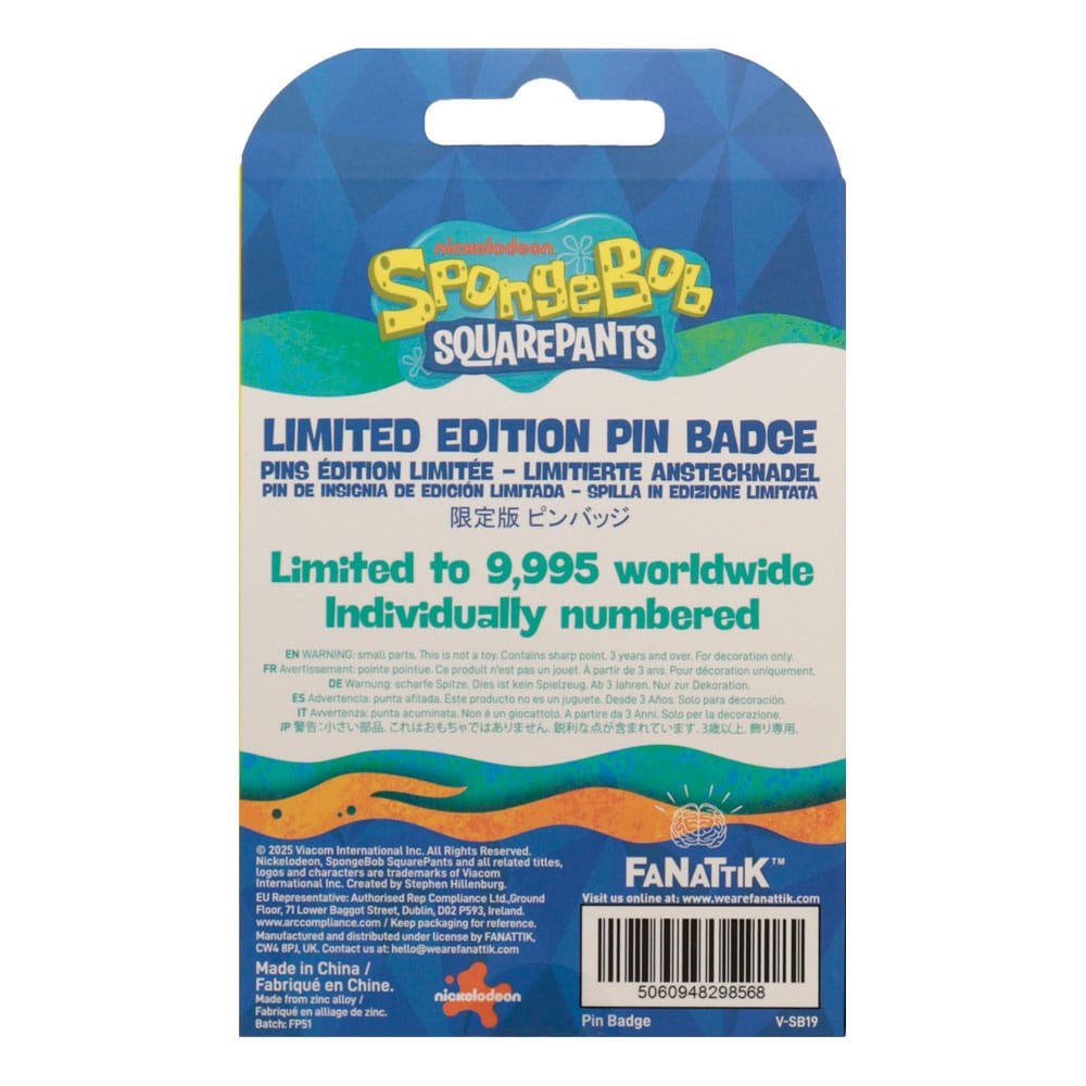 Spongebob Squarepants Rainbow Limited Edition Pin Badge