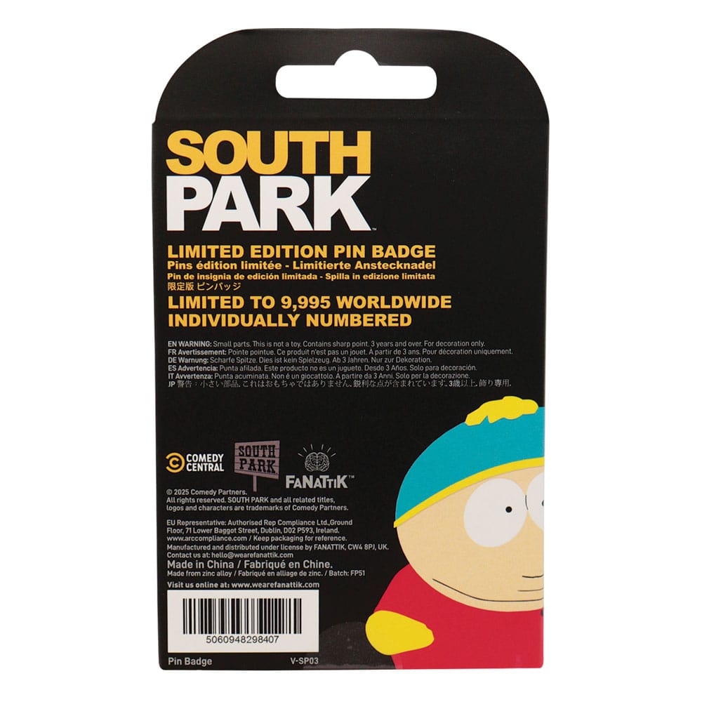 South Park Cartman Police Limited Edition Pin Badge