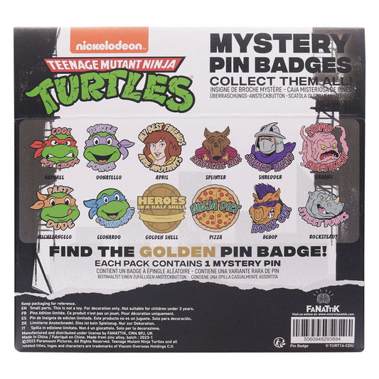 Teenage Mutant Ninja Turtles TMNT World Pin Badge Display Set of 12