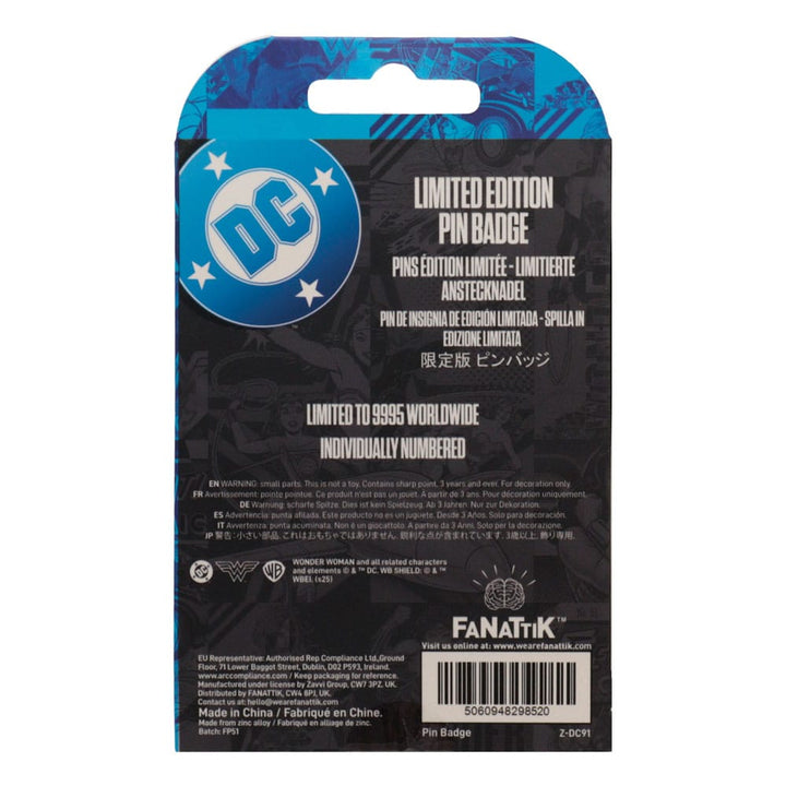 DC Comics Wonder Woman Amazon Warrior Limited Edition Pin Badge