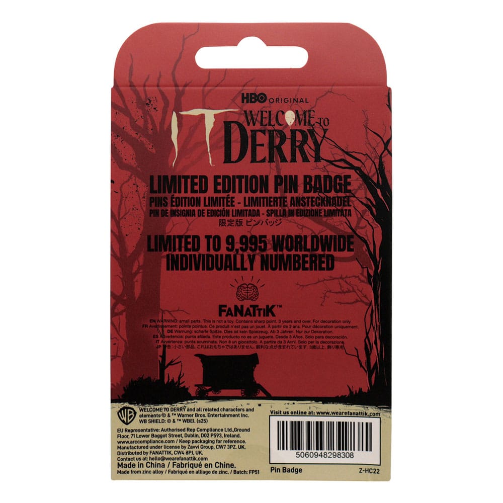 IT: Welcome to Derry DAFB Limited Edition Pin Badge