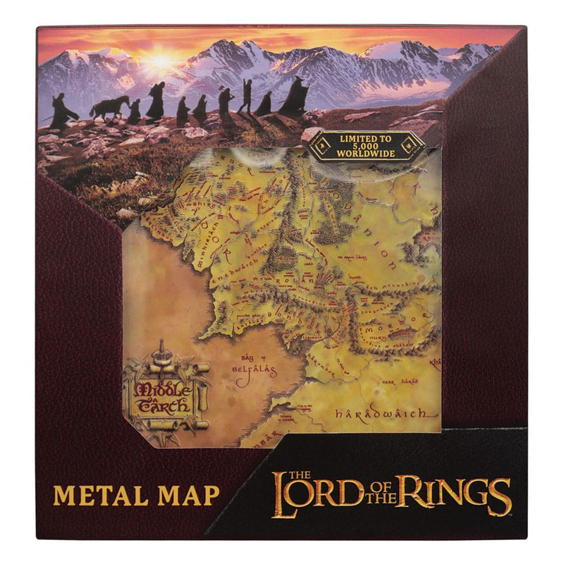 The Lord of the Rings Middle-earth Limited Edition Metal Map