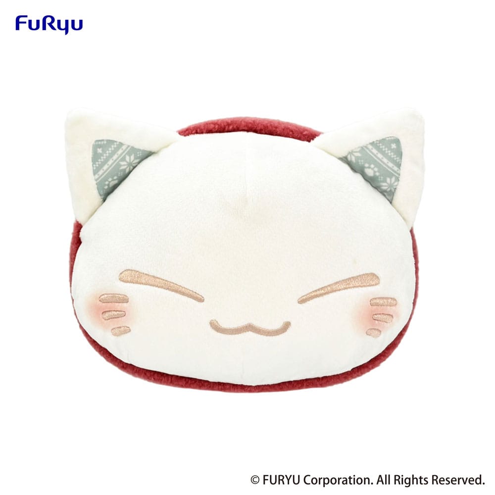 Nemuneko Cat Plush Figure Red Scarf Version 30 cm