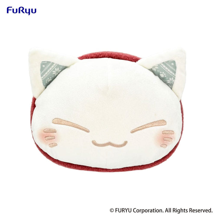 Nemuneko Cat Plush Figure Red Scarf Version 30 cm