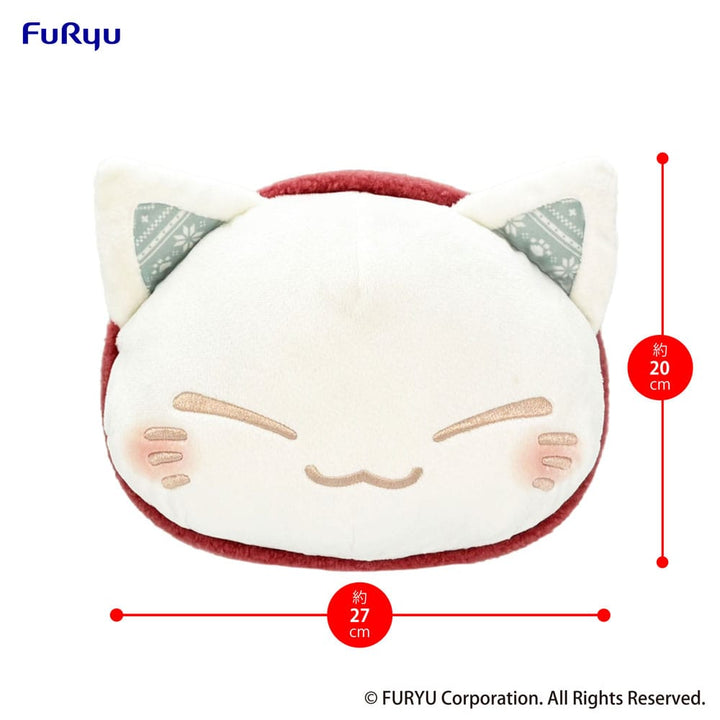 Nemuneko Cat Plush Figure Red Scarf Version 30 cm