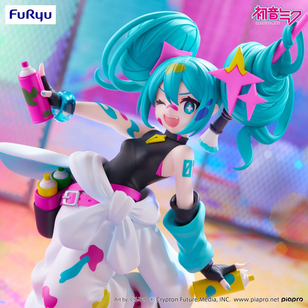 Hatsune Miku Miku Paint Girl Trio-Try-iT PVC Statue 19 cm