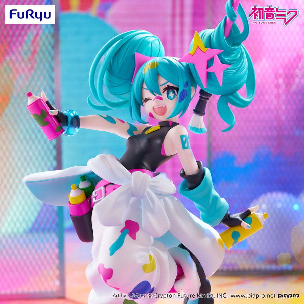 Hatsune Miku Miku Paint Girl Trio-Try-iT PVC Statue 19 cm