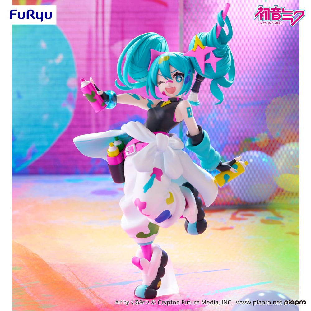 Hatsune Miku Miku Paint Girl Trio-Try-iT PVC Statue 19 cm