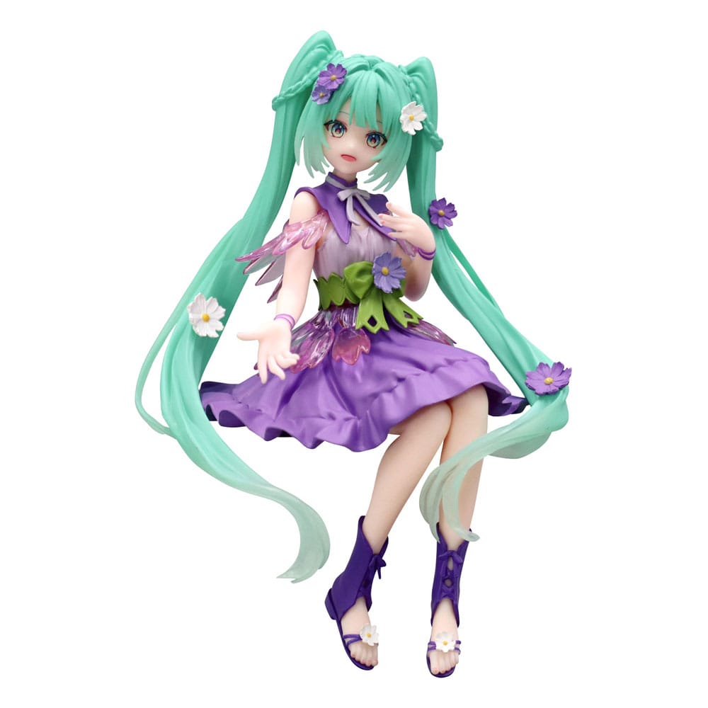 Hatsune Miku Flower Fairy Cosmos Purple Color Ver Noodle Stopper PVC Statue 14 cm