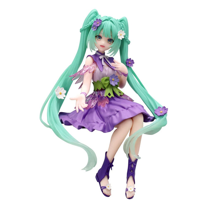 Hatsune Miku Flower Fairy Cosmos Purple Color Ver Noodle Stopper PVC Statue 14 cm