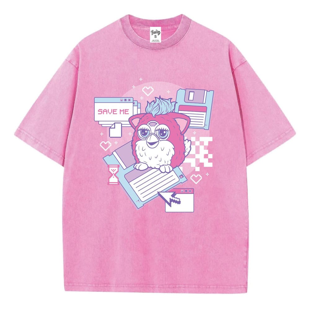 Furby Save Me Snow Washed T Shirt Size M