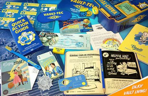 Doctor Collector Fallout Vault Dweller's Welcome Kit with Vault-Tec Slide Projector, side angle