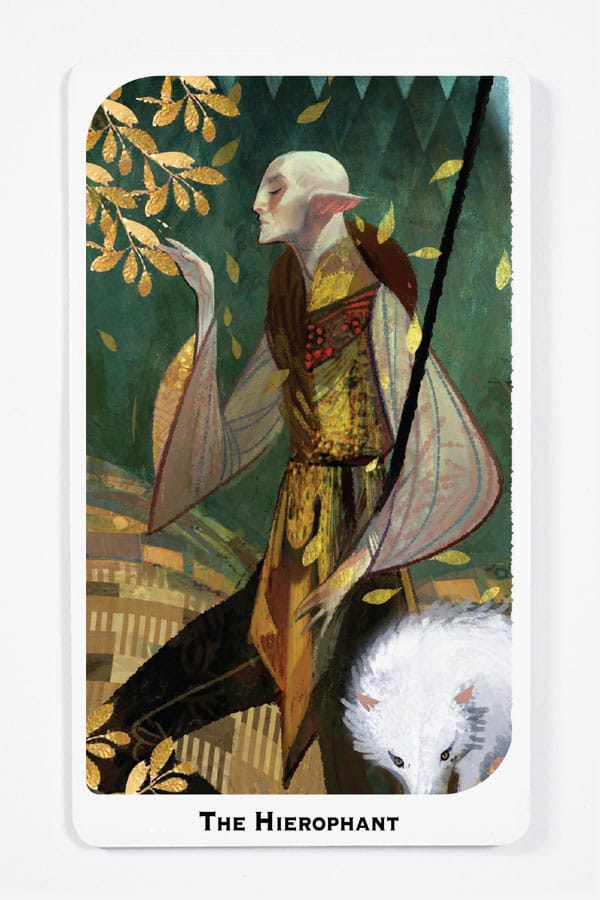 Dragon Age Statue Solas the Hierophat Tarot, alternate view