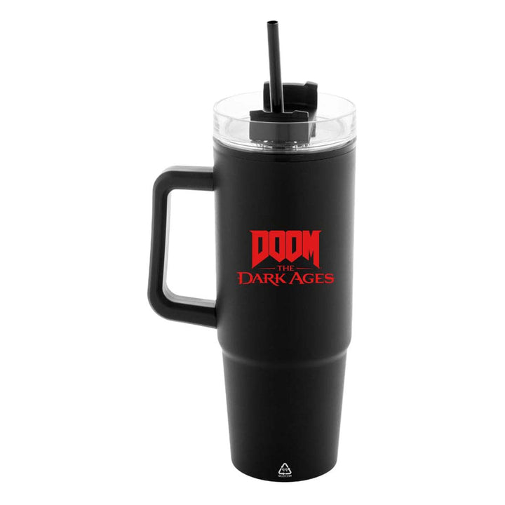 Doom The Dark Ages Shield Insulated Mug with Straw 1180 ml