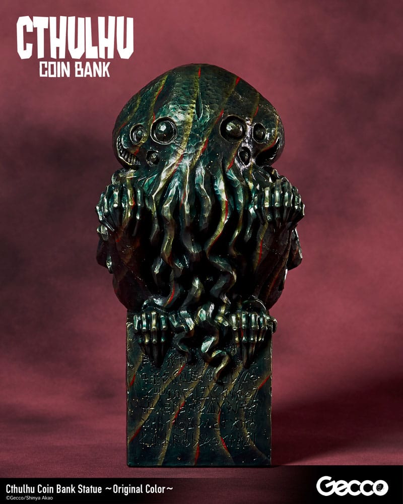 HP Lovecraft Cthulhu Mythos Cthulhu Coin Bank Statue Original Color 24 cm