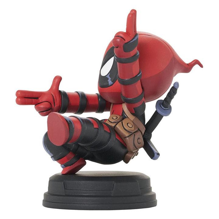 Marvel Deadpool Animated Statue Finger Guns 8 cm