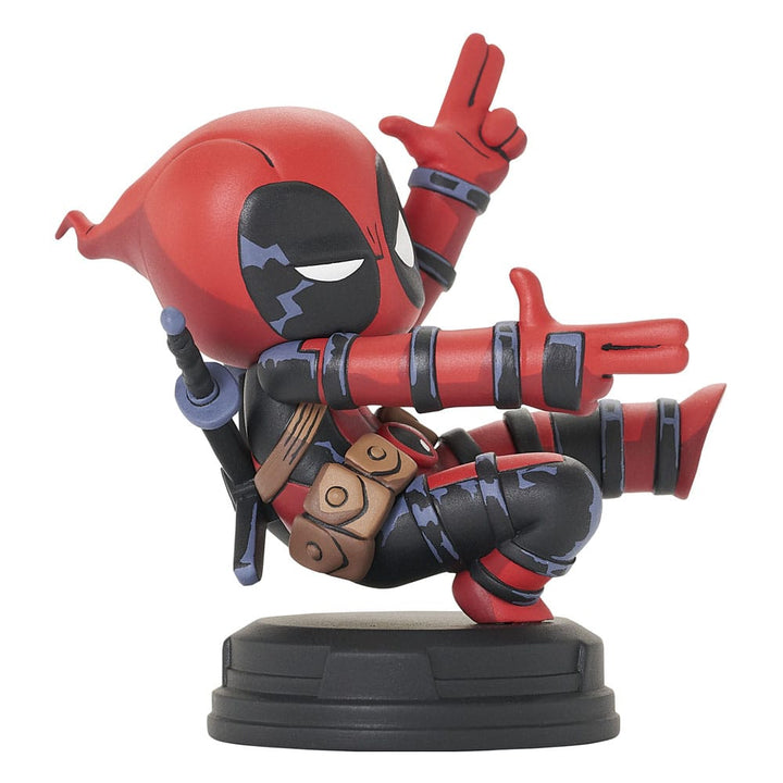 Marvel Deadpool Animated Statue Finger Guns 8 cm