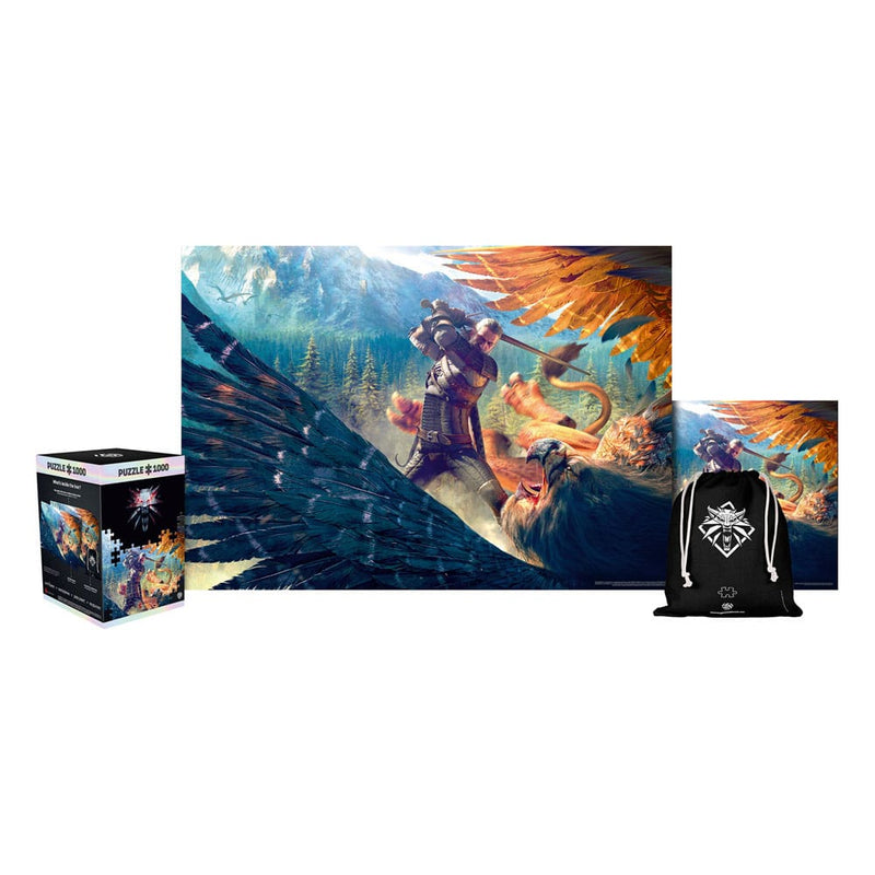 The Witcher (Griffin Fight) Jigsaw Puzzle (1000 Pieces), close-up detail