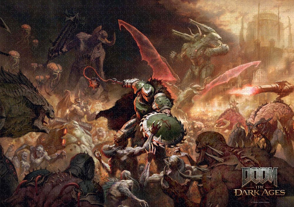 Doom Slayers Rag The Dark Ages Puzzle 1000 Pieces