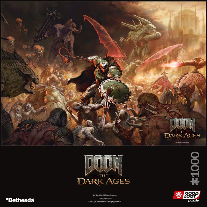 Doom Slayers Rag The Dark Ages Puzzle 1000 Pieces