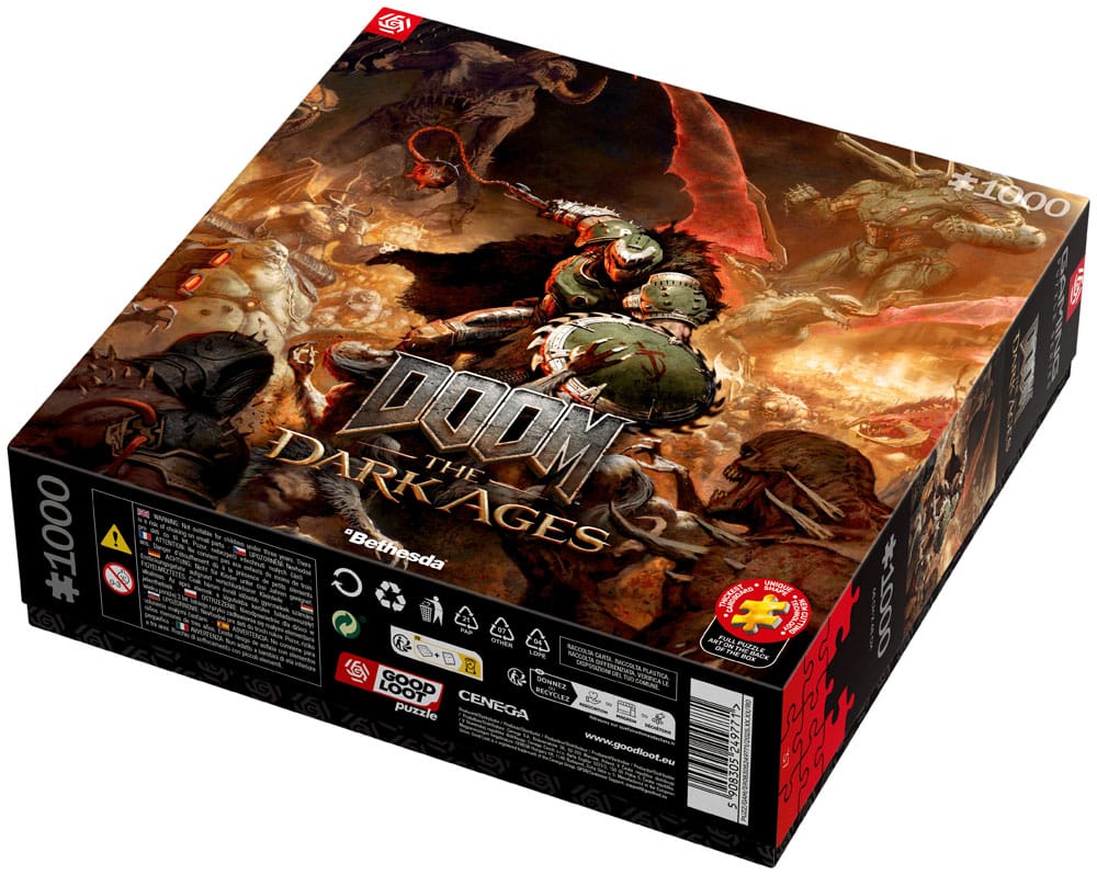 Doom Slayers Rag The Dark Ages Puzzle 1000 Pieces