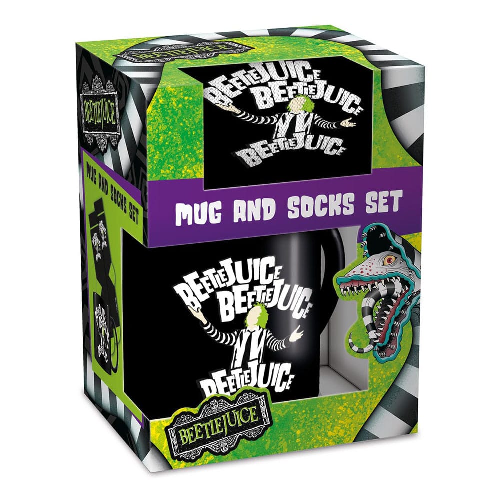 Official Beetlejuice Mug & Socks Gift Set