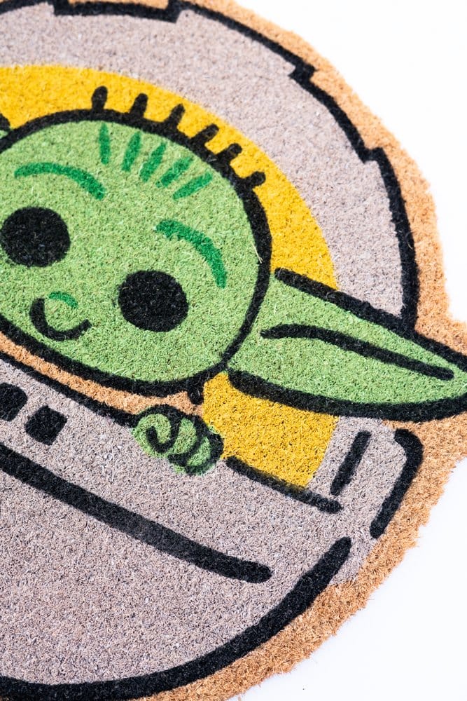 Star Wars the Mandalorian Die-Cut Door Mat side angle