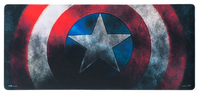 Captain America Shield XL Mouse Mat side angle