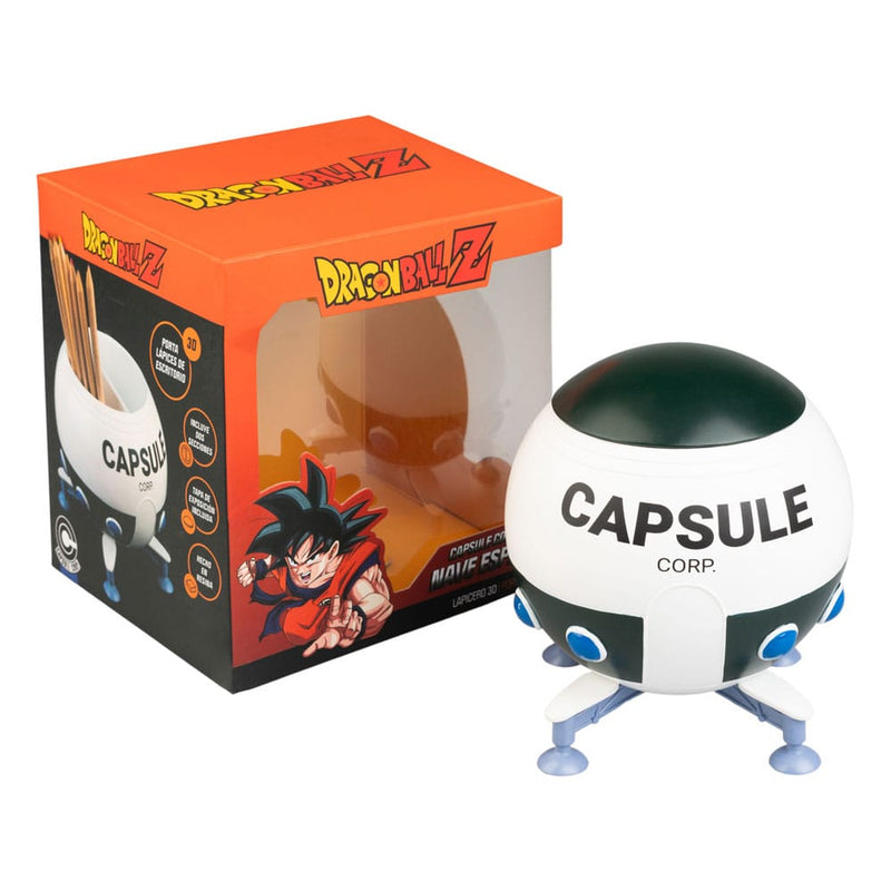 Dragon Ball Z Spaceship Capsule Corp. Pen Holder design detail