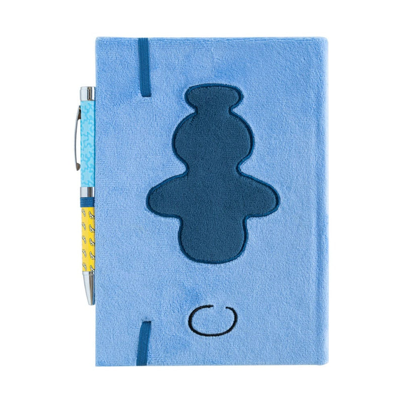 Disney Stitch Tropical Plush Cover Premium A5 Notebook With Projector Pen