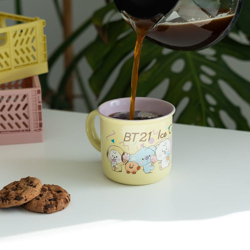 BT21 Ice Cream Mug design detail