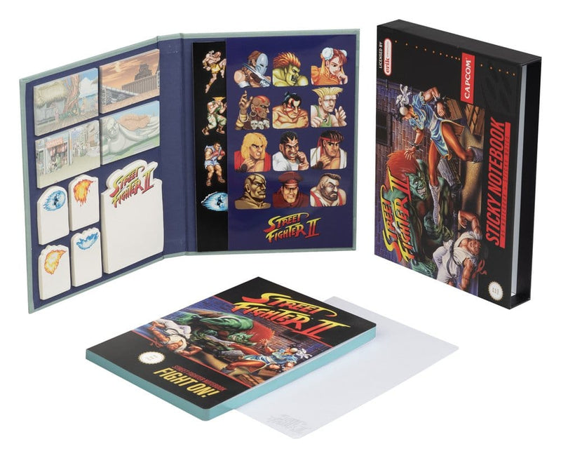 Street Fighter A5 Premium Notebook with Sticky Notes and Cover