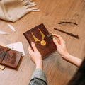 Harry Potter Vegan Leather Notebook design detail