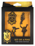 Michael Jackson Set of 4 Collectable Pin Badges alternate view